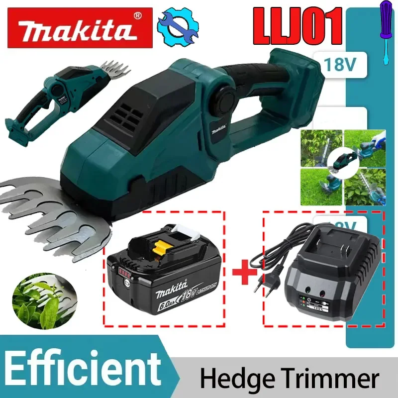 

Аккумуляторный мини-триммер Makita 2-в-1 для травы и живой изгороди, ручные ножницы для кустарников для сада с зарядным устройством