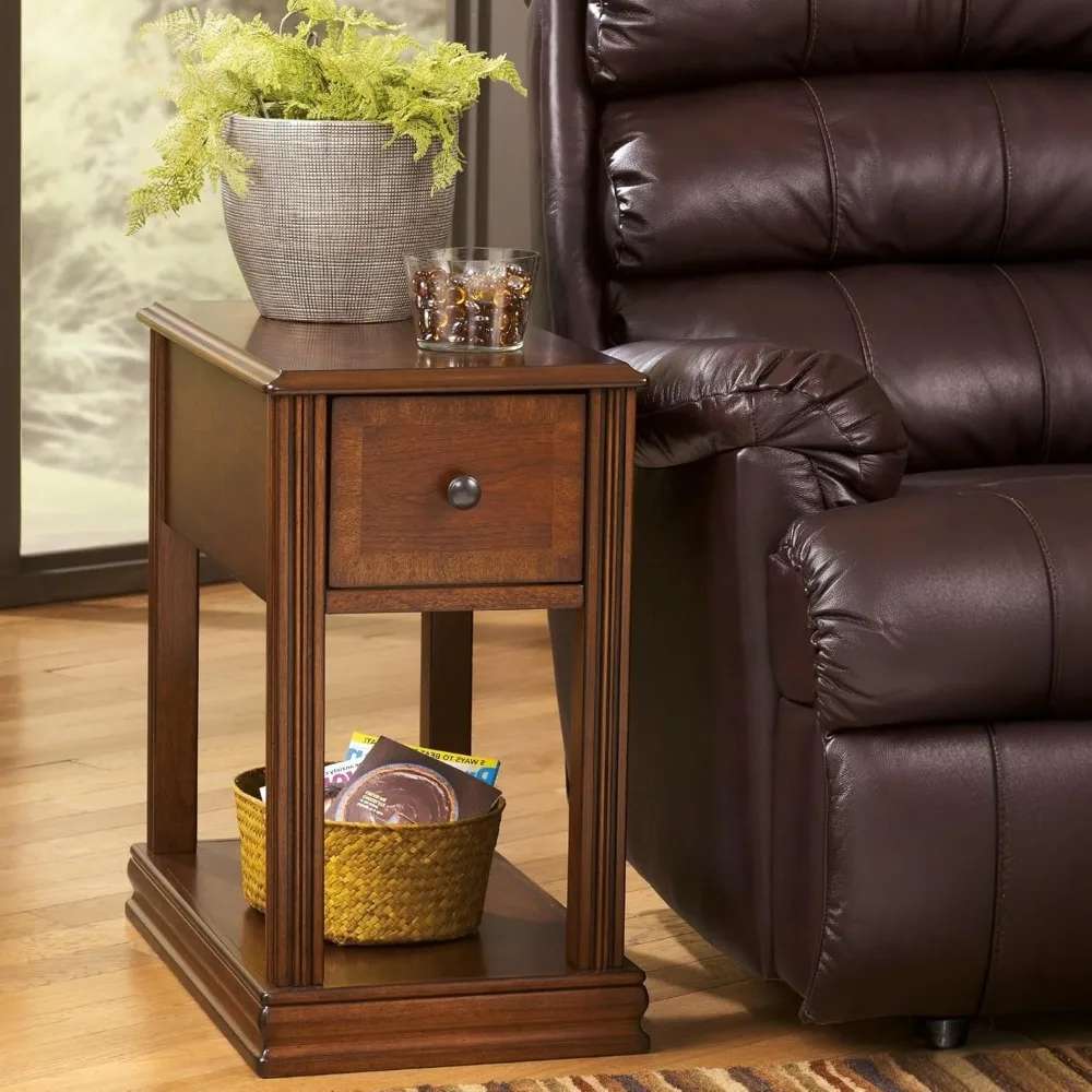 

Breegin New Traditional Wooden Chair Side End Table, Brown
