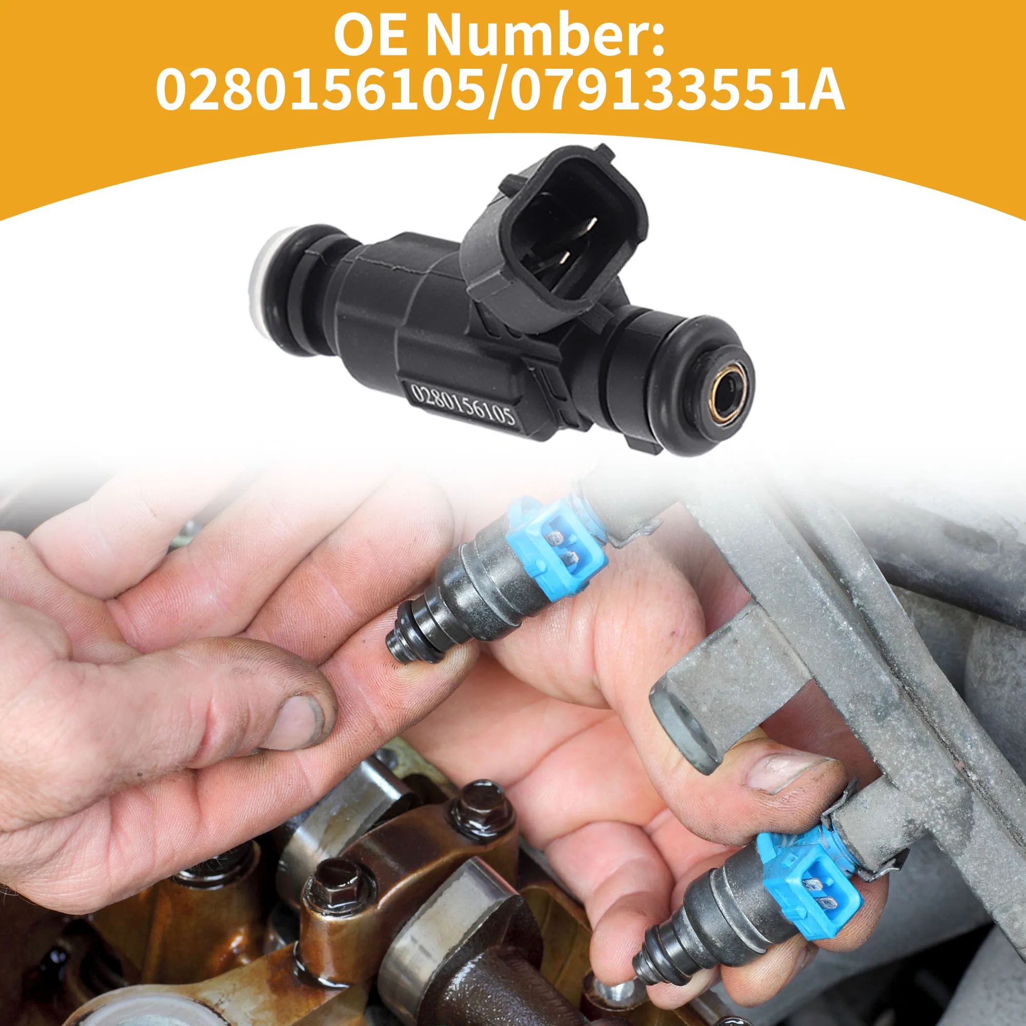 

UXCELL 1 шт. No 0280156105 Топливная форсунка для Audi Allroad Quattro V8 4.2L 2003-2005 гг.