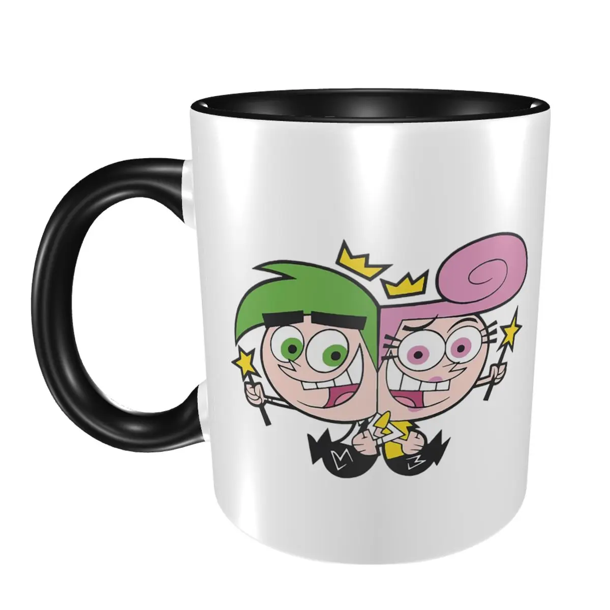 

Кружка Fairly Oddparents Cosmo, забавные керамические кофейные чашки, чайные кружки, чашка для молока, посуда для напитков, подарки для женщин и мужчин