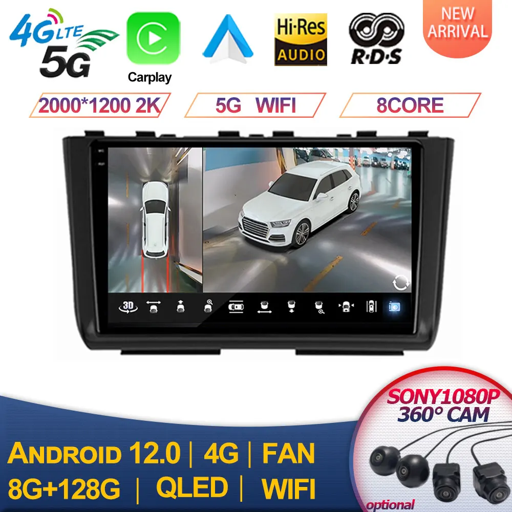 

For Hyundai Creta IX25 2020-2021 Car Radio Multimedia Video Player Navigation 2 Din 10.1" Andriod 12 GPS Carplay Split Screen 4G