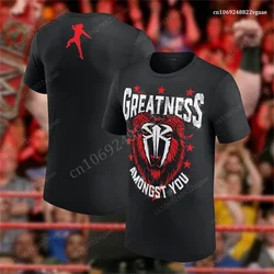 Roman overns maglietta estiva Wrestling girocollo maglietta a maniche corte boxe Champion palestra asciugatura rapida vestiti allenamento Tee top