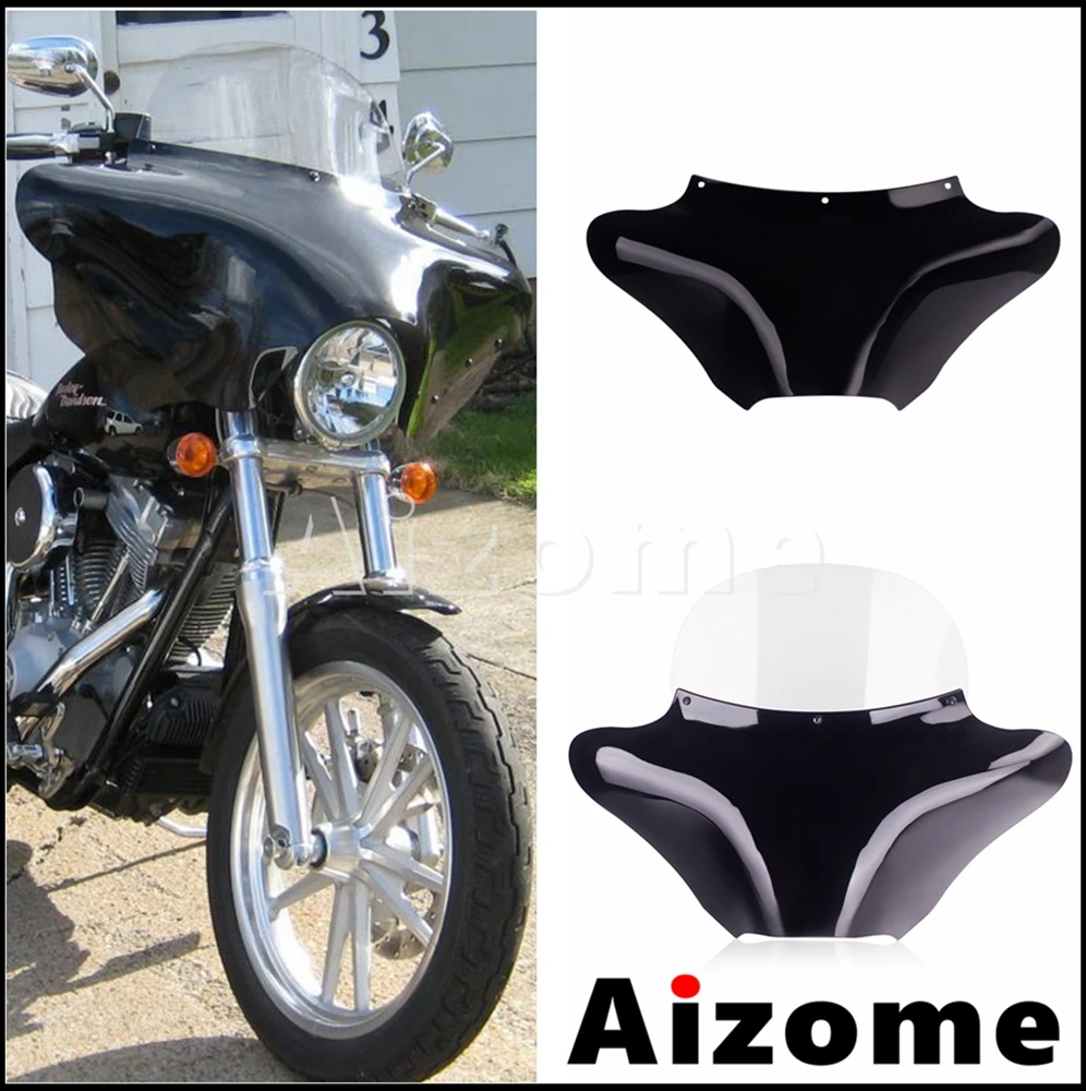 Universal Batwing Motorcycle Fairing Cover For Harley Road King Softail FLST Heirtage 86-12 Honda Suzuki Yamaha Cruiser Chopper