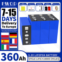EU Stock PWOD 360AH Lifepo4 Battery 3.2V Brand New 10000 Cycles Rechargeable Batteries DIY 12V 24V 48V RV EV Boat Golf Cart Cell