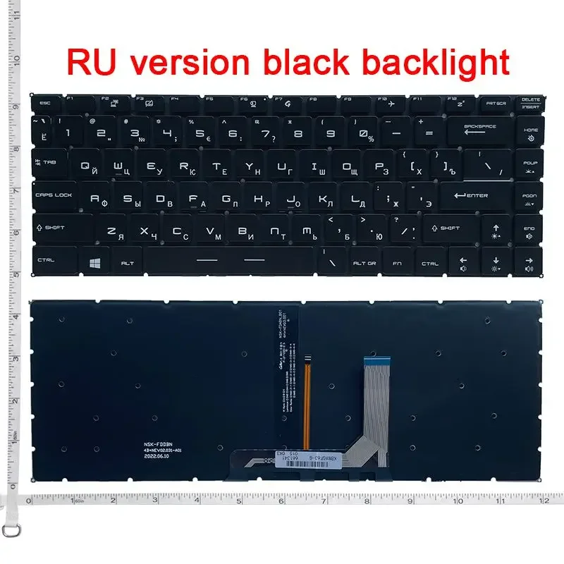 

US/RU NEW Laptop Keyboard for MSI GF63/GF63 8RD/GF63 8RC PS63 PS42 GS65 8RE/GS65 8RF/GS65 GS65VR MS-16Q1 MS-16Q2 MS-16Q3 MS-16Q4