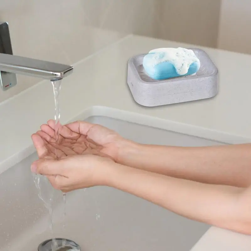 Portasapone portasapone da viaggio con strato drenante rimovibile portasapone da bagno a prova di perdite per lavabo piatto vasca da bagno piatto doccia