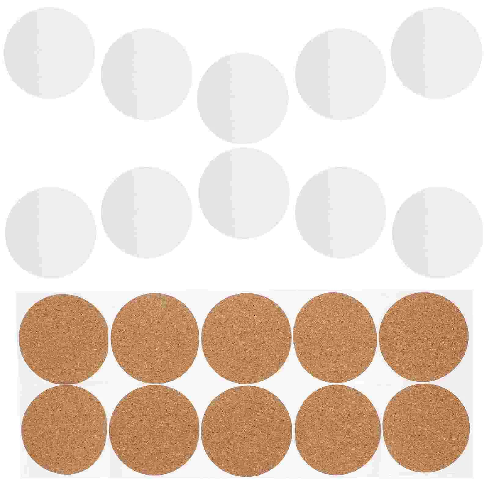 10 Set Non-slip Insulation Pads Blank Cup Mats for Sublimation DIY Coasters Scald-proof White Embryo