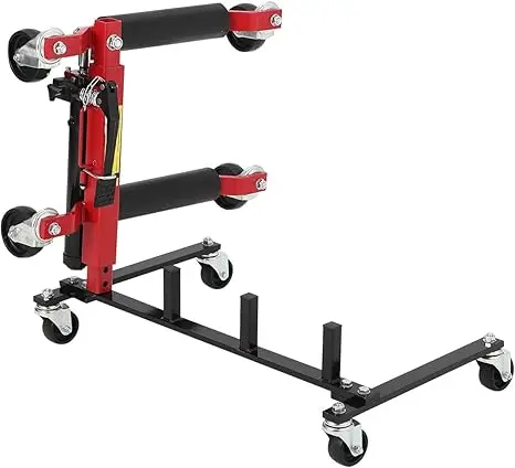 

Car Dolly Storage Rack Heavy Duty 4 Wheel Dolly Holder with 360° Swivel Casters, Universal Jack Stand Organizer for Garage Works
