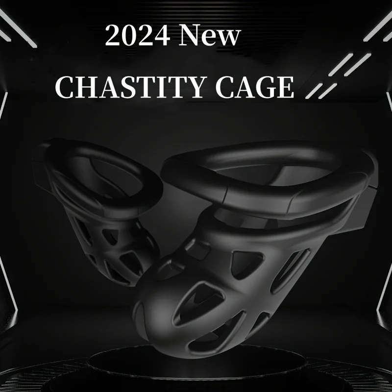 Cobra Chastity Lock Device for Male, Chastity Device, Anti-Cheating, Cock Cage, 3 Anéis Tamanho, Sex Toys, 18 +, Alta Qualidade, Novo