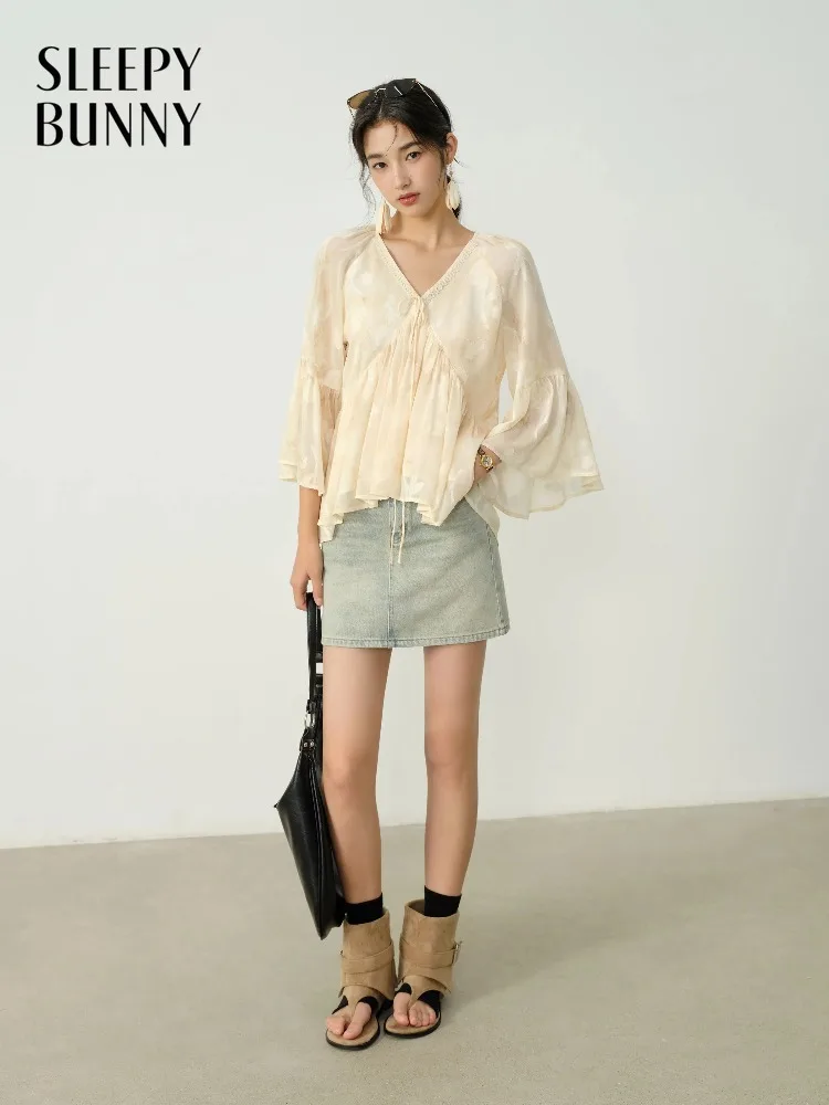 

Vintage Washed Denim Skirt High Waist Slim Fit Mini Skirt Summer Casual Jean Bottom Women Pear Shape Body Flattering Short Skirt