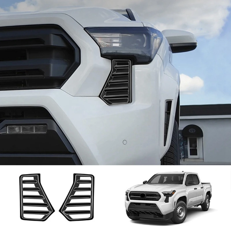 

Car Front Headlight Under Cover Trim For Toyota Tacoma 2024 Front Air Intake Grille Trim Car Accessories
