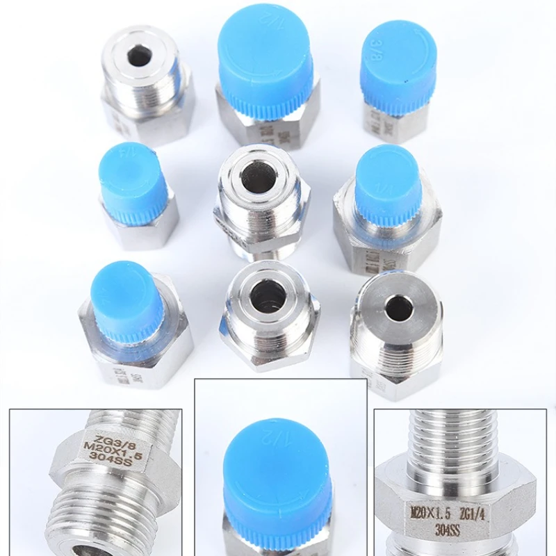 1pcs 304 Stainless Steel Reducer Pipe Fitting Bushing Connector M10 M18 M20 M22 Metric 1/4