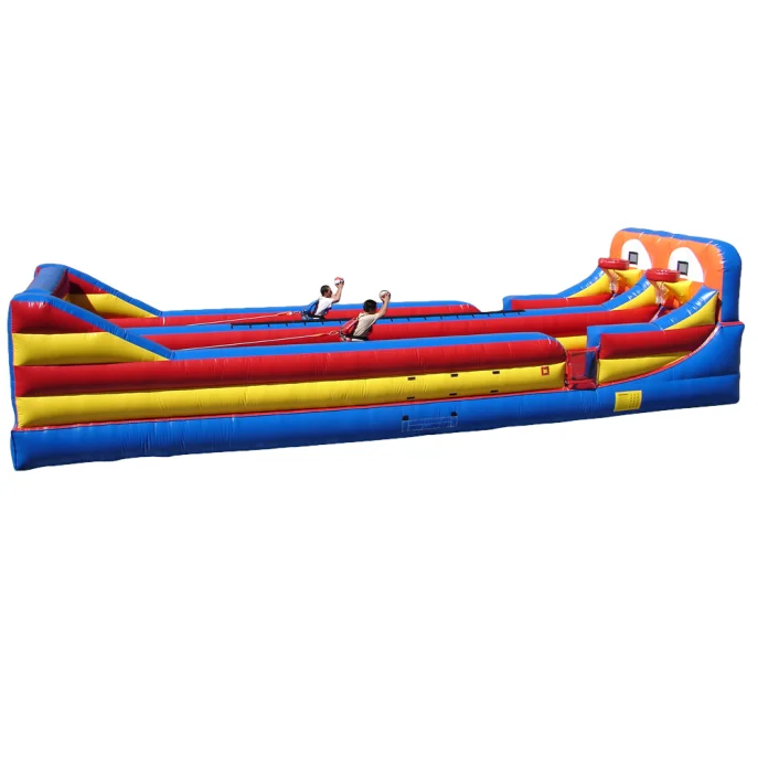 3 lane China attractive inflatable bungee run/funny sports game for adult