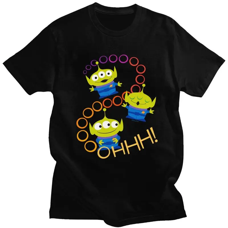 

Custom Cartoon Toy Story Aliens T Shirt Men Pure Cotton T-shirt Tees Fashion Tshirt