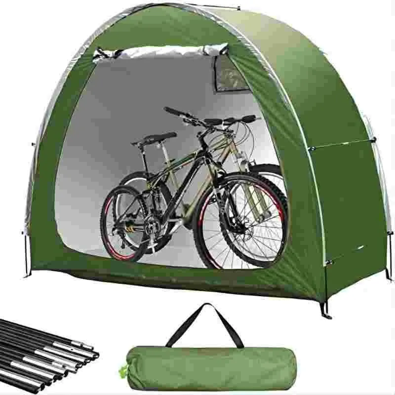 

Bike Storage Tent Outdoor-Upgraded Portable Bicycle Storage Sheds with 210D Oxford Fabric PU5000 Waterproof for Bikes Bike Tent