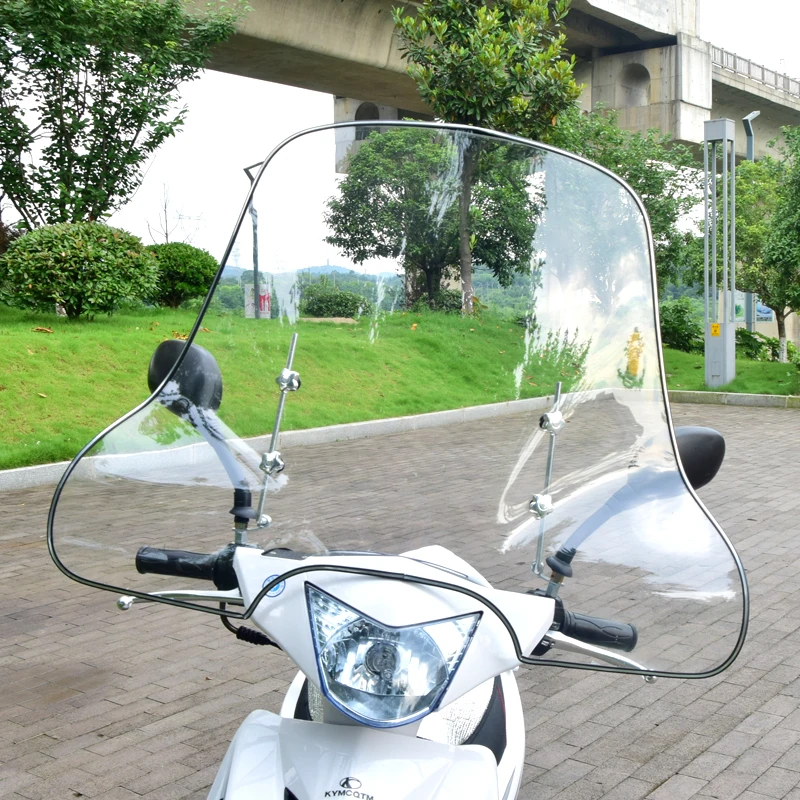 クリア高精細透明ハンドプロテクトウィンドシールド電気自動車用オートバイペダルカーフロントレインボード