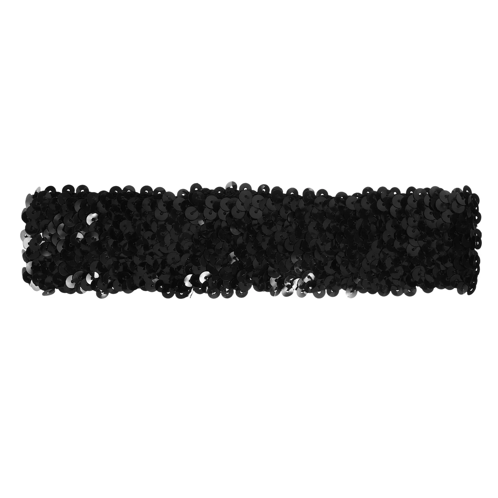 

Elastic 1pc Black Headband for Women Girls Sequin Glitter Hairband Fashion Sports Headdress Creative Hair Accessory Trendy