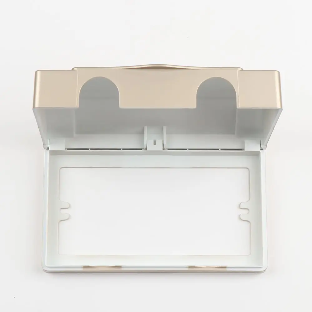 New Plastic Switch Protection Box Double Sockets Transparent Electric Plug Cover 86 type Power Outlet Splash Box Home
