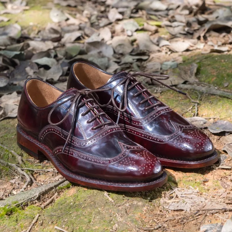 

Мужские туфли-броги из воловьей кожи ручной работы, резные оксфорды премиум-класса, офисные деловые туфли дерби, Zapatos Hombre