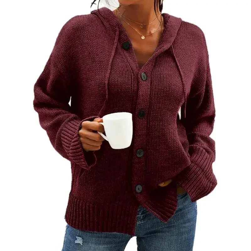 Cardigan Vintage à Capuche pour Femme, Pull à Manches sulf, avec lèvent, Style Indie Folk Japonais, Décontracté, pour Automne et Hiver, 2023