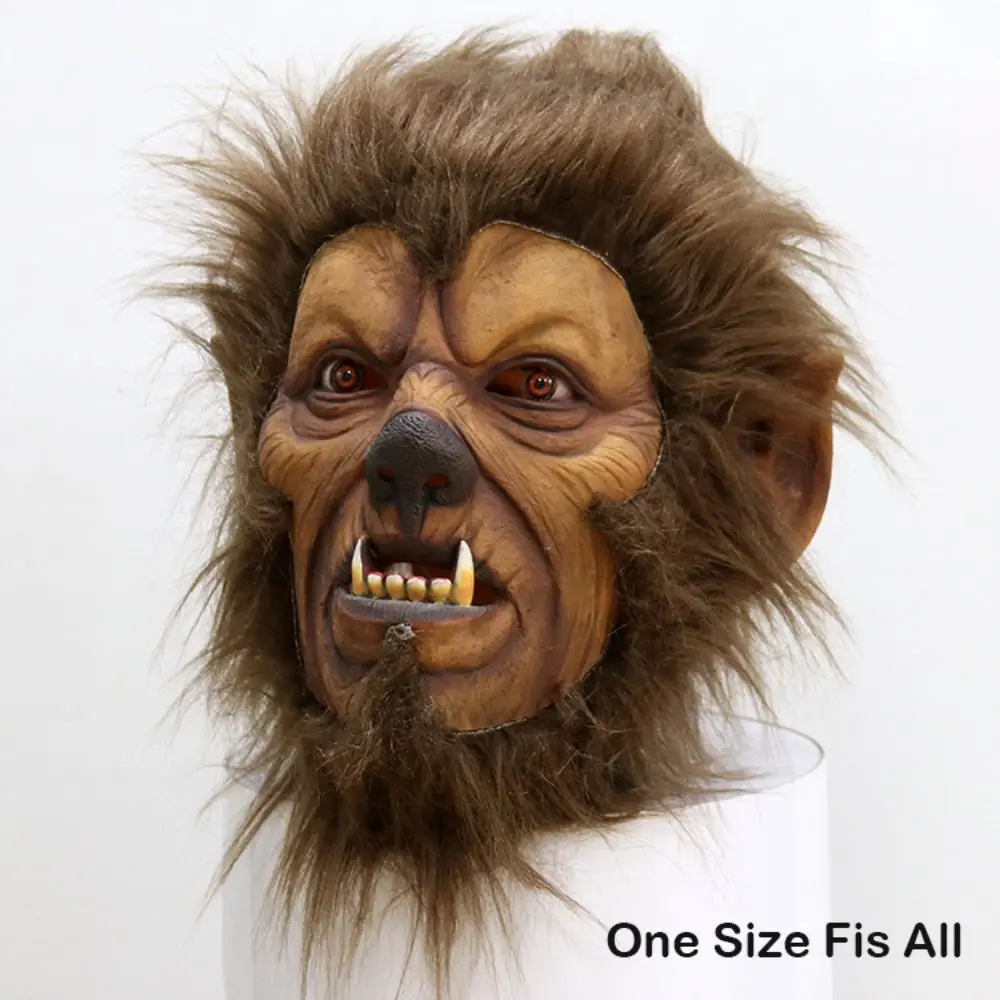 Horror realista Halloween Cosplay Warcraft máscara látex duradero máscara de demonio máscara de hombre lobo