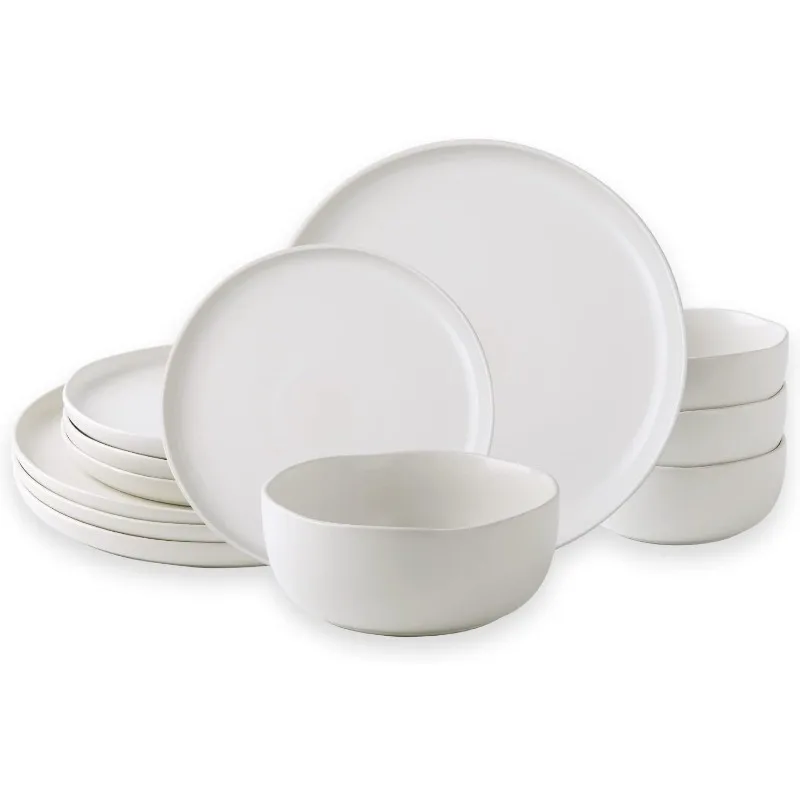 

Керамические Столовые сервизы, керамические тарелки с волнистыми ободками и искусственными элементами, устойчивые к образованию микросхем и трещинам