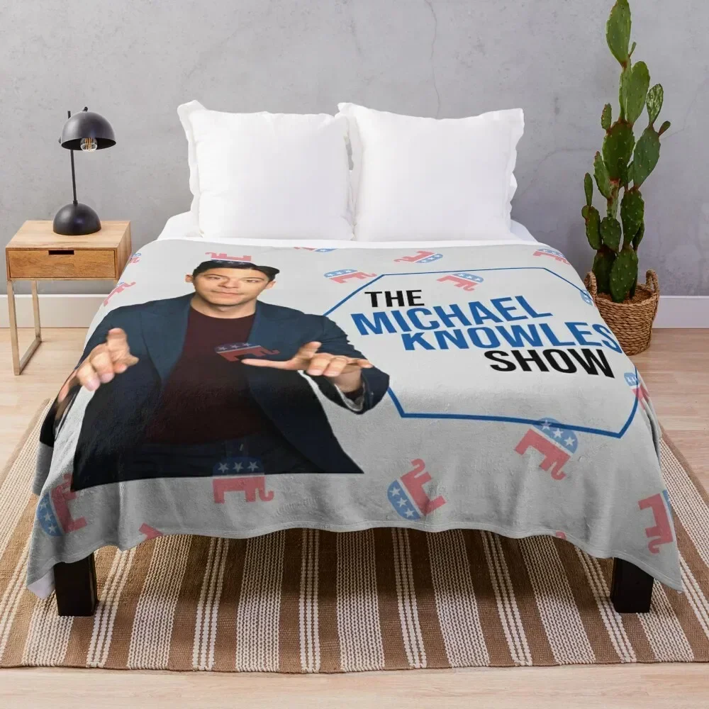 The Michael Knowles Show Full Logo Throw Blanket for sofa Cute Plaid Thins Designers Blankets