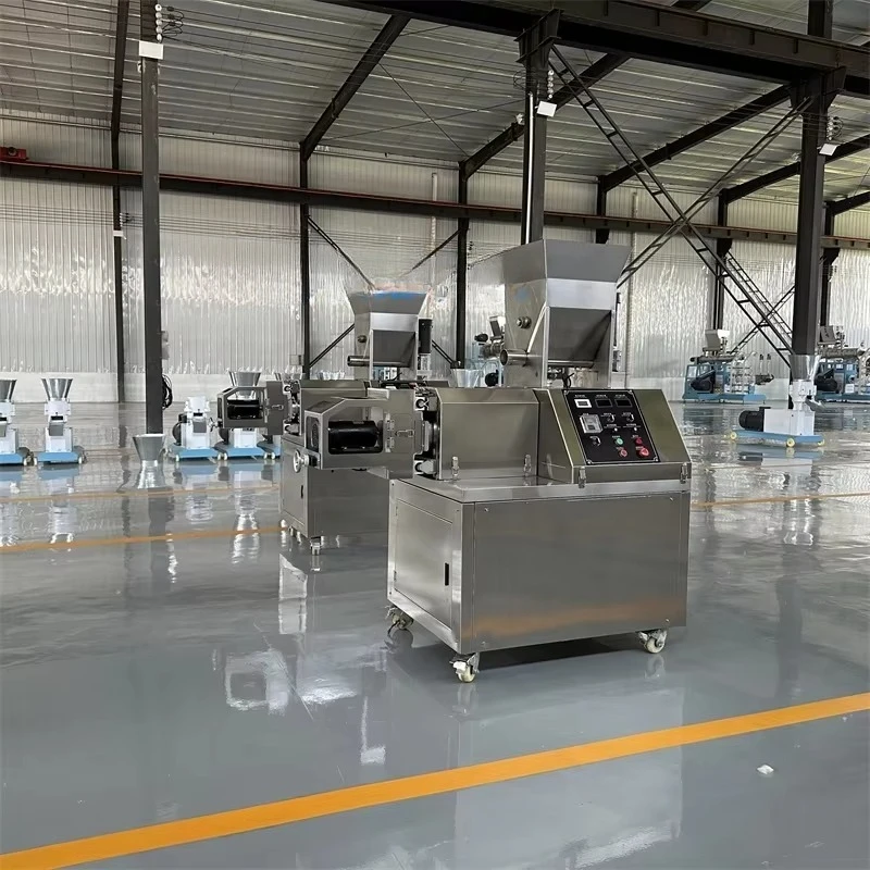Custom Tube Corn Stick Extruder Machine Stainless Steel Twin Screw Puffed Corn Chip Inflate Snack Food Making Machine Extruder