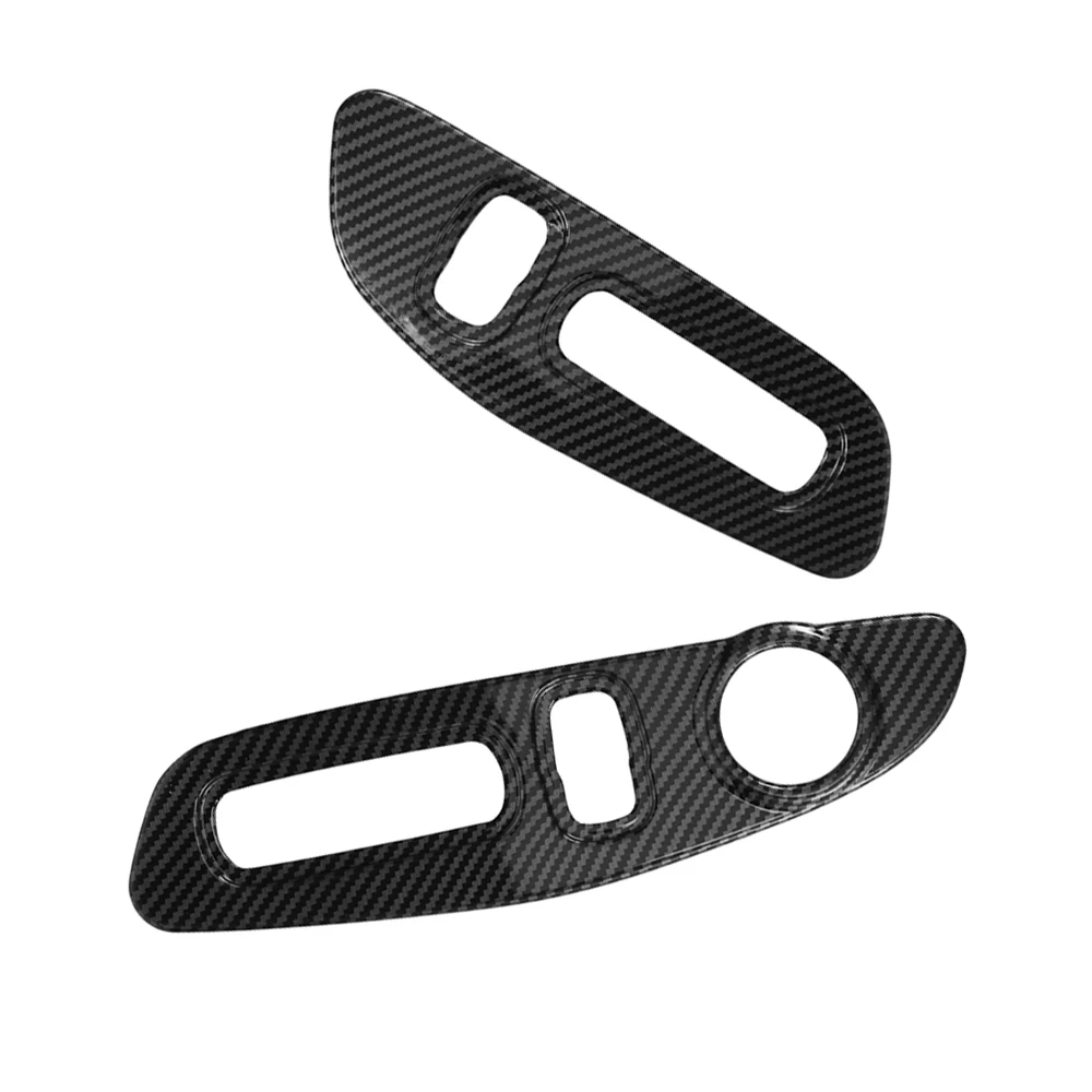 For Honda CRV 2023 Carbon Fiber Car Accessories Seat Adjustment Control Switch Panel Cover Board Left Hand Drive