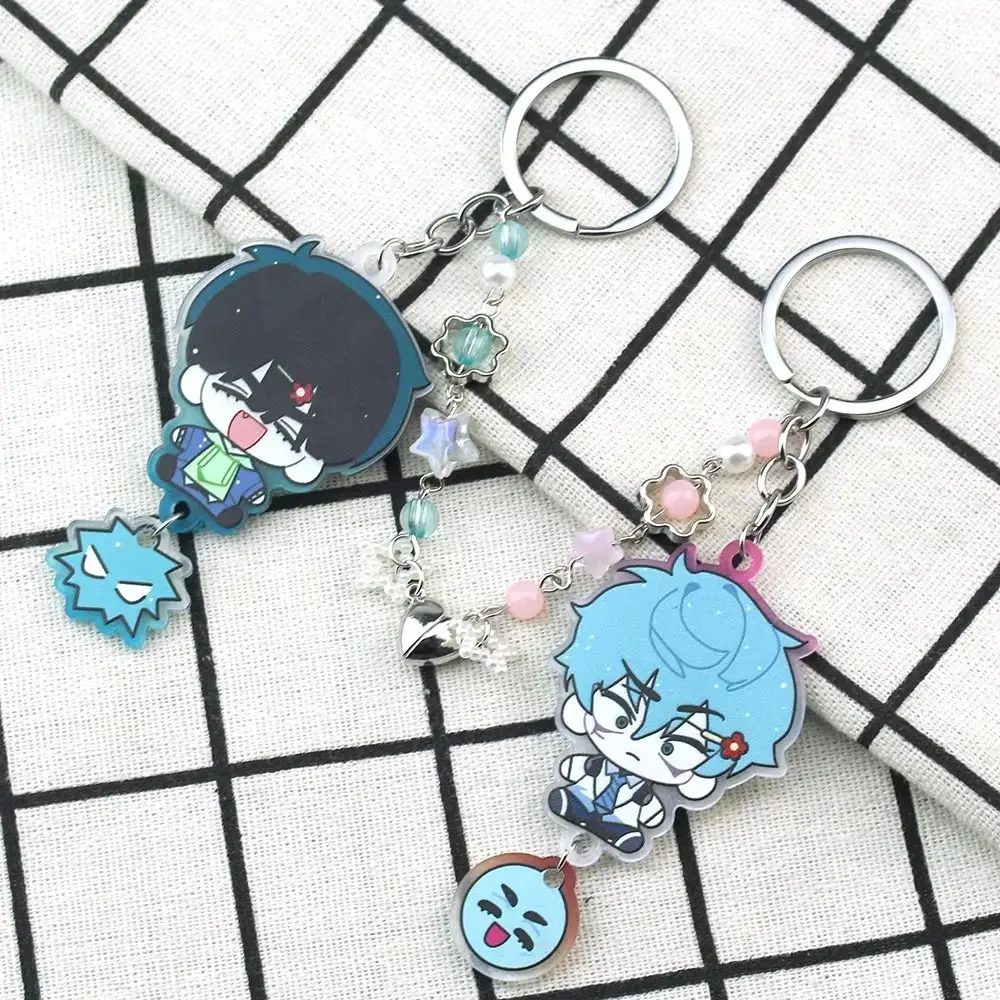

Alien Stage IVAN TILL Chibis Keychains Popular Anime Peripheral Beaded Keyring IVAN TILL Anime Cosplay KeyChains Phone Charm