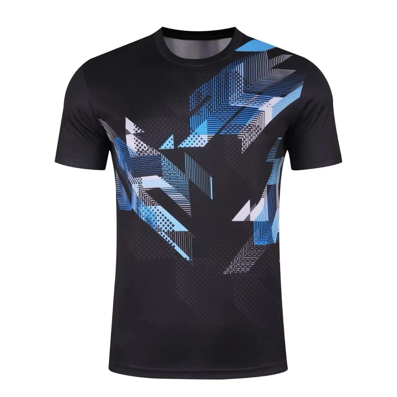 Badminton Pattern Print 2026 Summer Adult Male Sport Outfit Short Sleeve Breathable Comfortable Casual T-Shirt