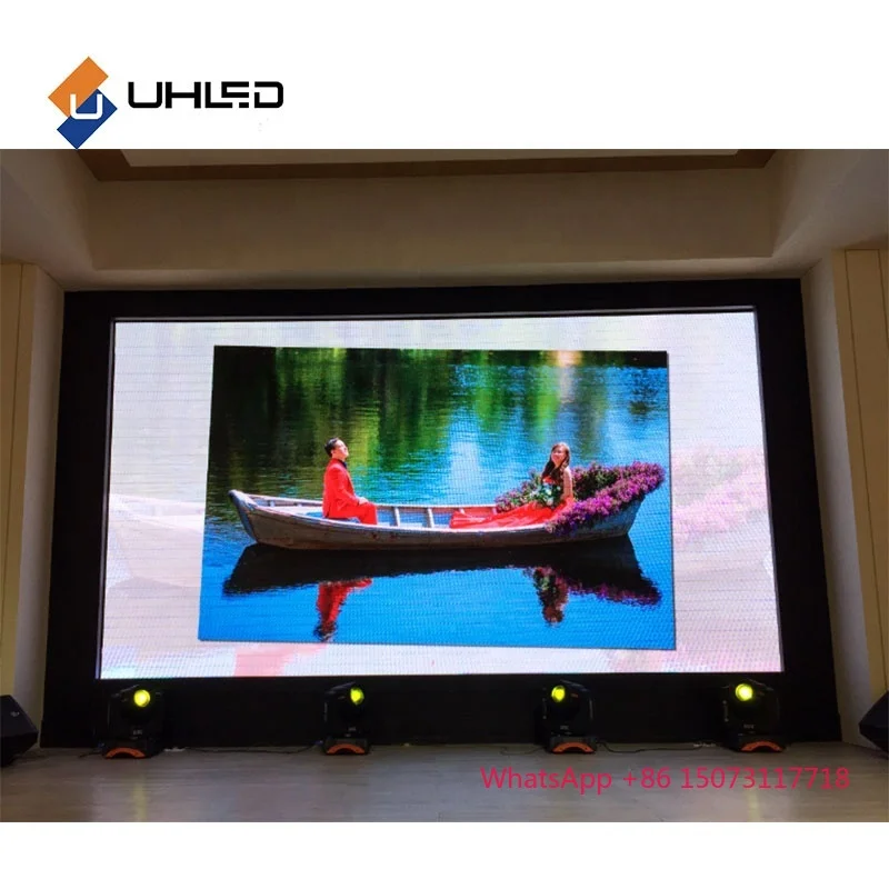 P1.6mm Display a pannello LED per interni Segnaletica a schermo LED ad alta luminosità Parete pubblicitaria digitale per negozio al dettaglio UHLED