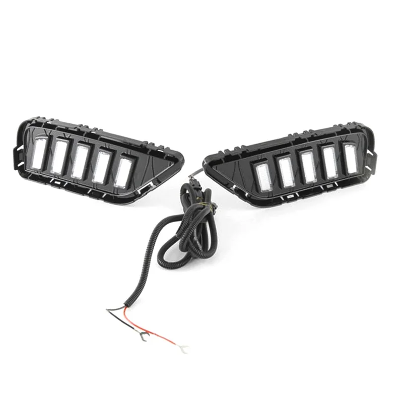 

Rare Car Front Bumper LED DRL Daytime Running Lights Turn Signal Lamps For Nissan Infiniti QX60 2022-2025