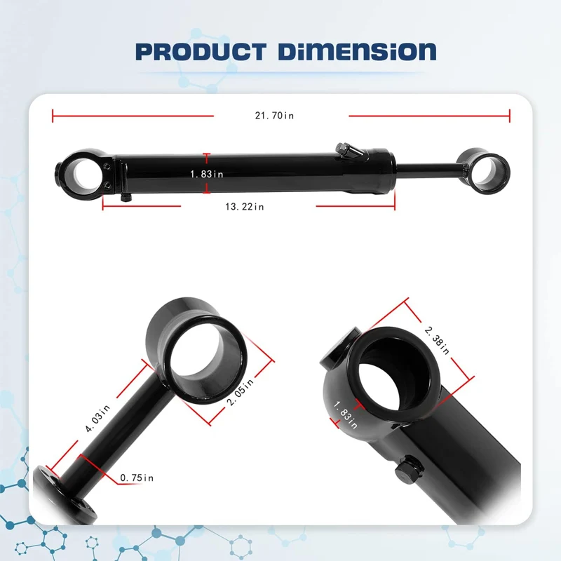 Embellecedor de potencia, puerto de cilindro de Ram de inclinación y estribor para MerCruiser Mercury Bravo - 98704A26 y 98703a26-Paquete de 2