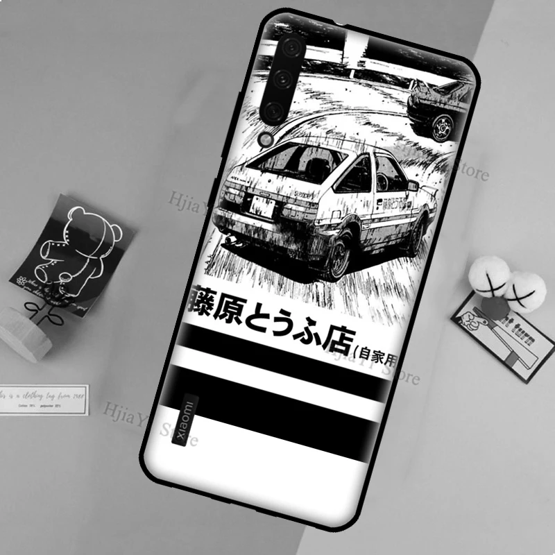 Initial D Mountain Drift Racing Soft For Xiaomi Mi 11 9T 10T Pro 8 9 A1 A2 A3 Mi Note 10 Lite Phone Case For POCO X3 M3 Cover