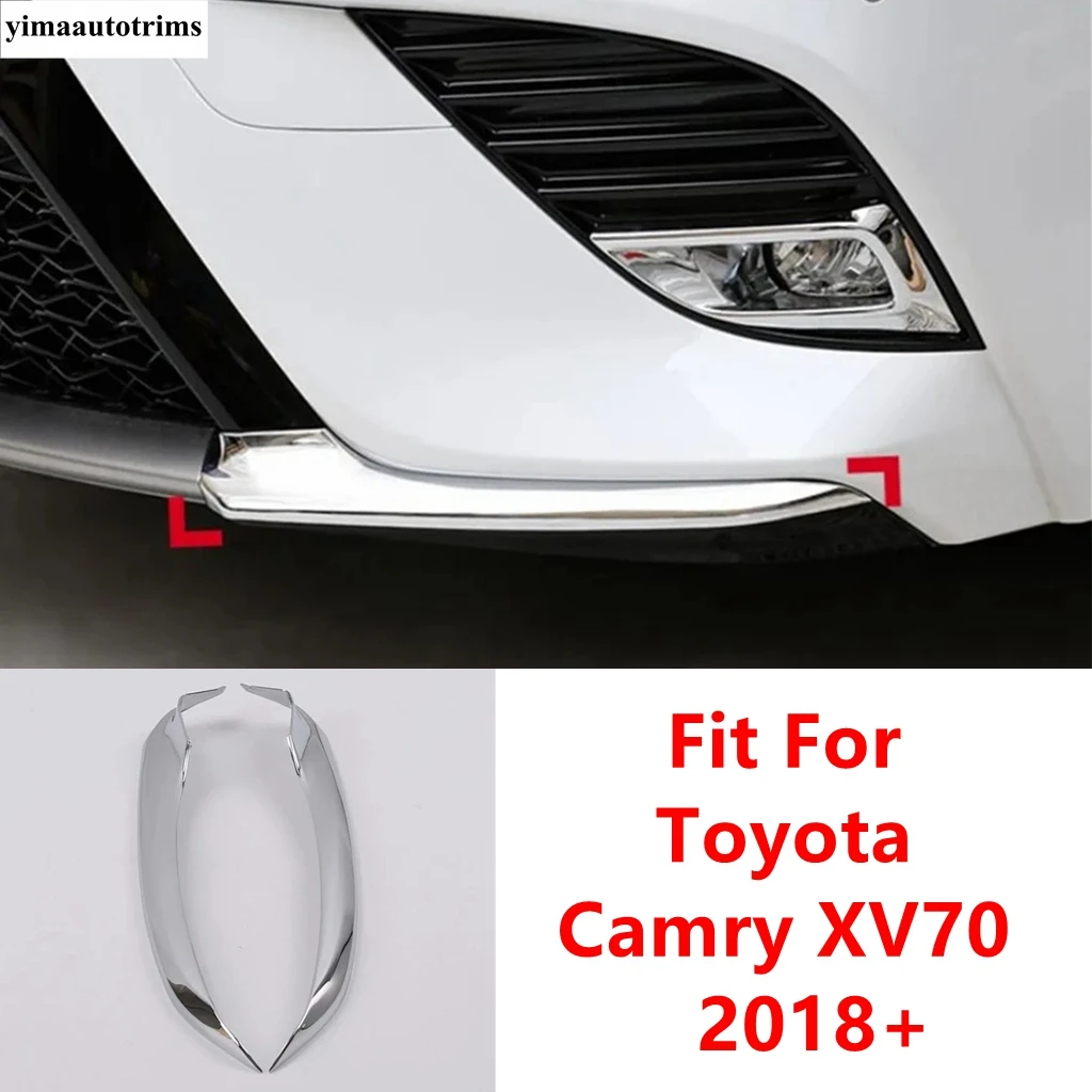 

Car Front Bumper Corner Lower Anti-rub Rubbing Edge Guard Scratch Panel Protection Cover Trim For Toyota Camry XV70 2018 - 2021