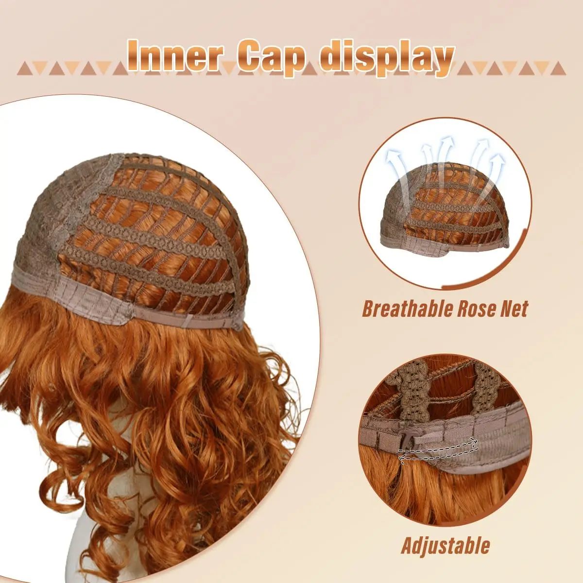 Synthetic 80s Curly Wig With Bangs For Women's Costumes, Retro Beehive Wigs Suitable For 60s and 70s Cosplay Halloween Parties view 4