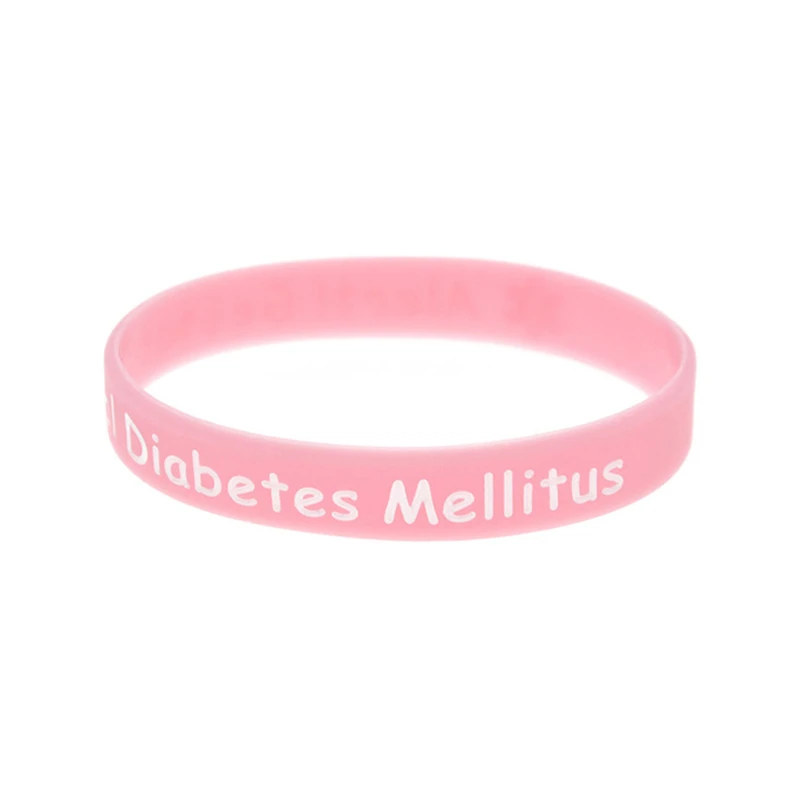 1 قطعة سوار من السيليكون للتنبيه الطبي لمرضى السكري والسكري التحفيزي معصمه المطاطي #3