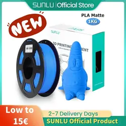 SUNLU PLA Matte 3D Printer Filament 1.75mm ±0.03mm 1KG/2.2LBS 3D Material PLA For 3D Printer High Transparency Fast Shipping