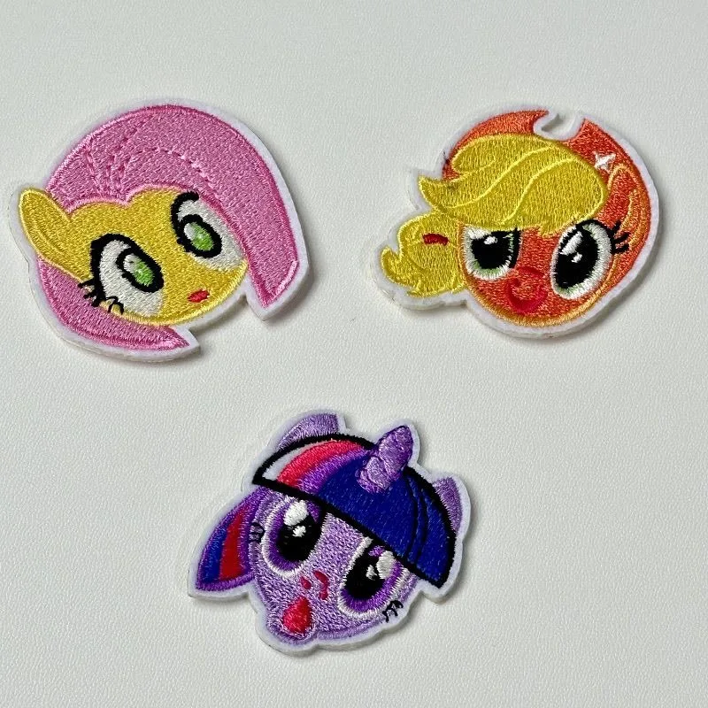 My Little Pony Twilight Sparkle Pinkie Pie Schattig karakter borduurstickers mode kleding gat patch kledingaccessoires