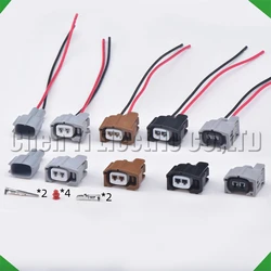 2 Pin Automotive Fuel Injector Nozzle Connector Plug With Wire For Toyata Corolla Camry RAV4 6189-7026 6189-0611 90980-11875