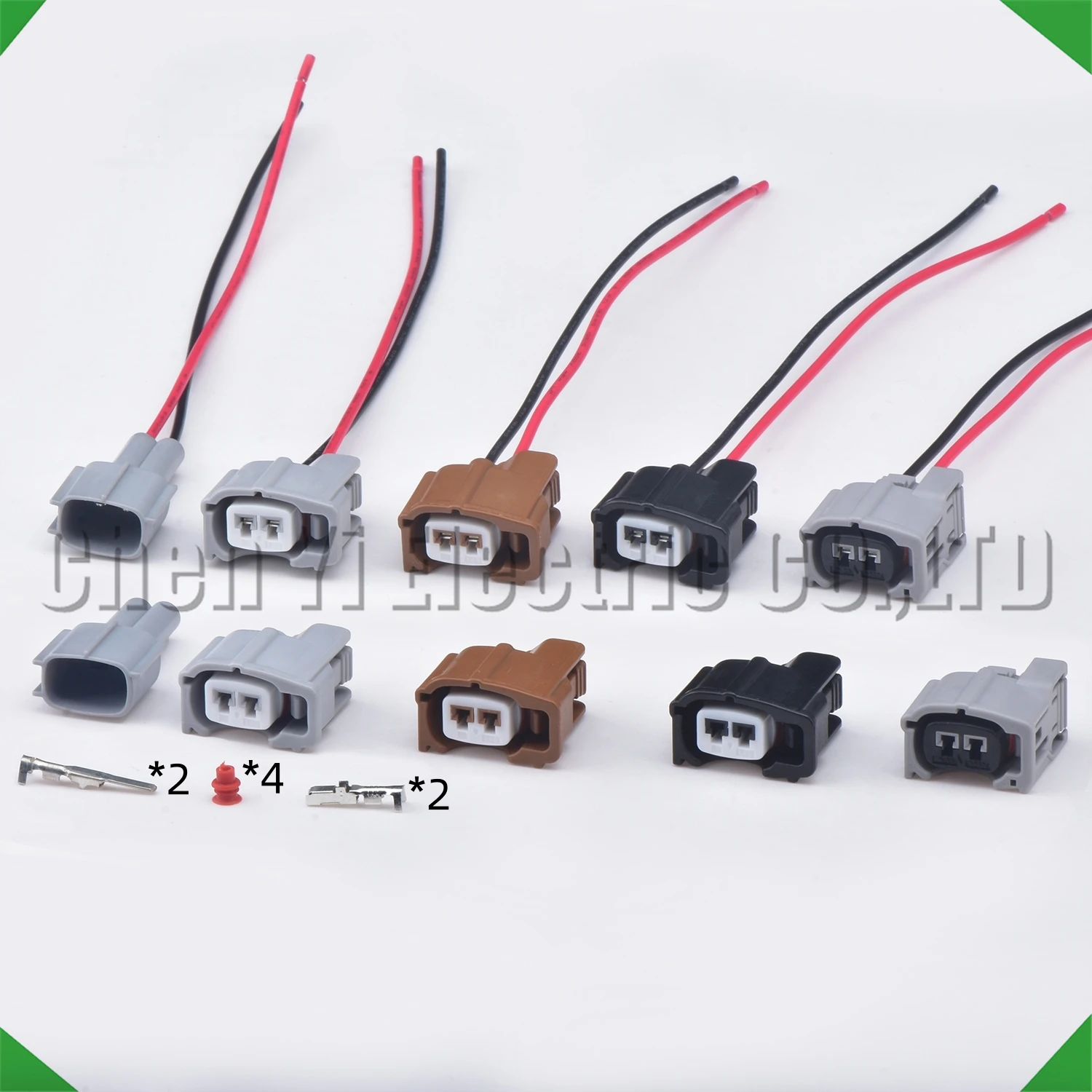 2-pinowe złącze dyszy wtryskiwacza paliwa samochodowego z przewodem do Toyata Corolla Camry RAV4 6189-7026 6189-0611 90980-11875