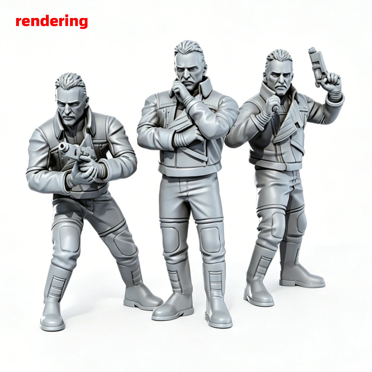 1/35 1/48 1/60 1/72 1/100 1/144 Modellbausatz 3D Harz Miniatur Soldatenfiguren Diorama Unbemalt Sci-Fi Detektiv DIY – Detail 3