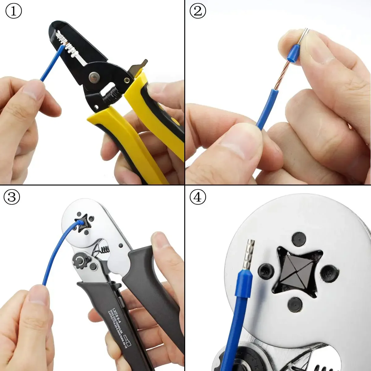 500Pcs Wire Ferrules Kit, Wire Terminal Ferrules Crimp Connector, Insulated Cord Pin End Terminal E0508/E7508/E1008/E1508/E2508 image 4