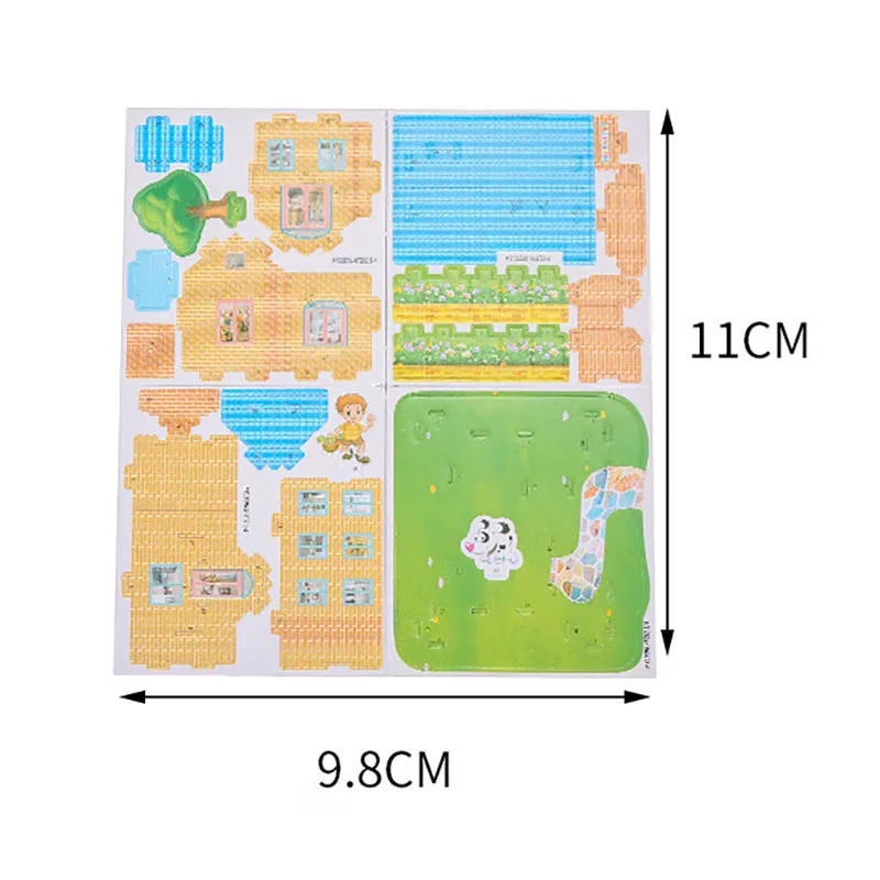 Mini 3d Haus Modell Puzzles Schaum Papier Sets für Kinder Kinder Puzzle Montage DIY frühe Bildung Spielzeug handgemachtes Handwerk