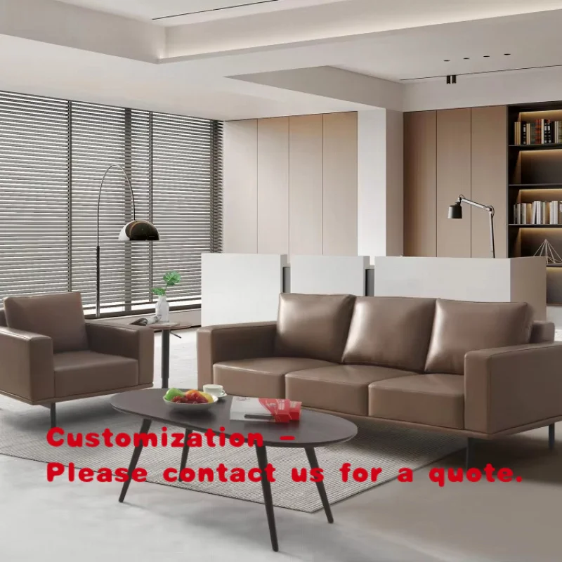 custom.High Quality Commercial Furniture Office Reception Room Conference Room Hotel Casual Leather Sofa Set