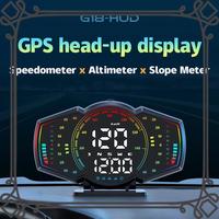 Q2-Car GPS Speedometer Head Up Display Speed Alarm HUD Compass Car Electronic KMH MPH Gauge Meter For All Vehicles