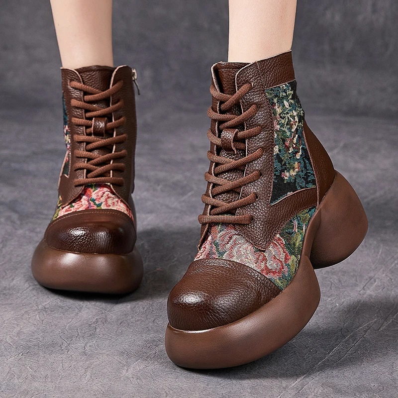bottes-retro-en-cuir-veritable-pour-femmes-bottes-courtes-faites-a-la-main-motif-floral-ethnique-bottes-chaudes-d'hiver-pour-femmes