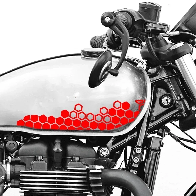 Motorcycle Sticker Honeycomb Helmet Decals Stickers Helmet Decal Waterproof Stickers Motorcycle Decals Bumper Creative Sticker