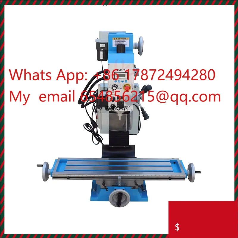 VM32B Multifunctional Drilling And Milling Machine Stepless Variable Speed DC Brushless Motor Drilling Tapping Vertical Milling